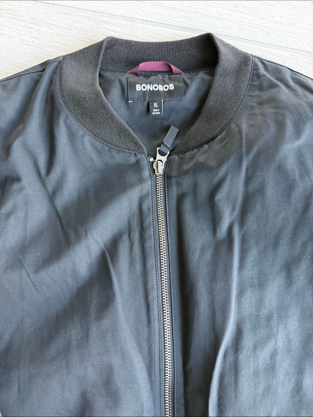 Bonobos Black Men's Bomber Jacket